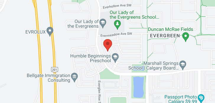 map of 538 EVERMEADOW Road SW